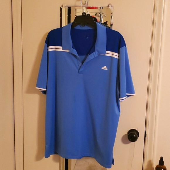 ADIDAS Golf Polo XL Blue on Carolina Blue - Picture 1 of 1